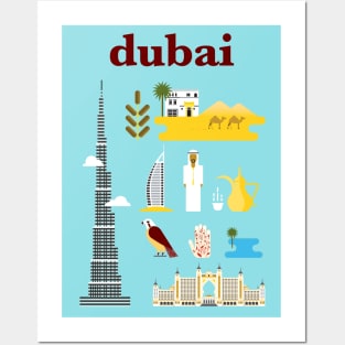 Dubai city poster Posters and Art